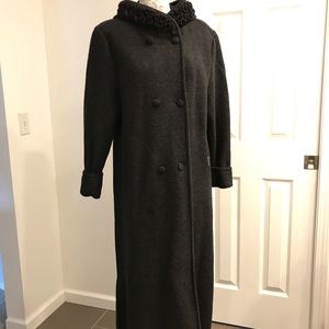 Geiger wool full-length coat